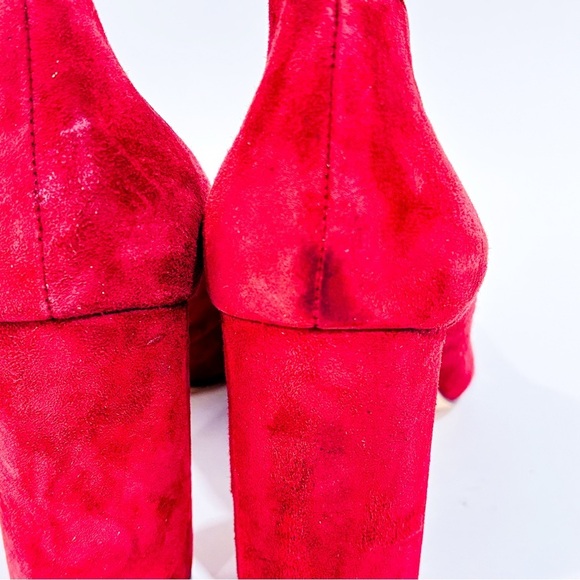NINE WEST Wine-red suede shoes - Picture 7 of 8